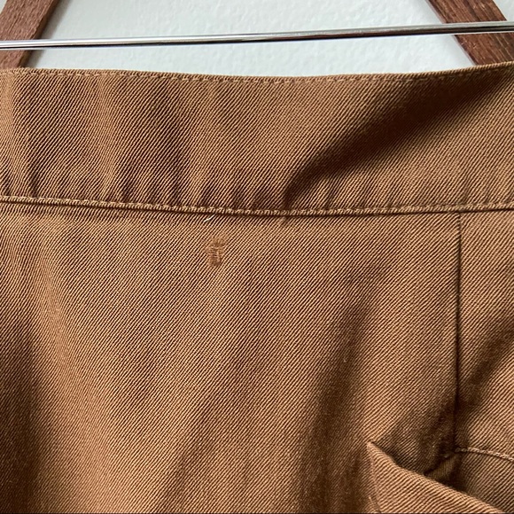 70s Vintage Wool Brown Minimalist Skirt size 8 - Picture 4 of 8